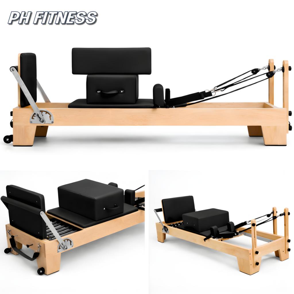 Pilates Reformer Studio Kwaliteit Hout | 6 Veren PH Fitness, Ophalen, Nieuw