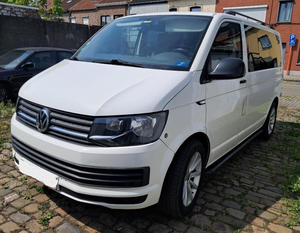 VW transporter 2.5 tdi automaat, Auto's, Volkswagen, Monovolume, Wit, Leder, 178 kW