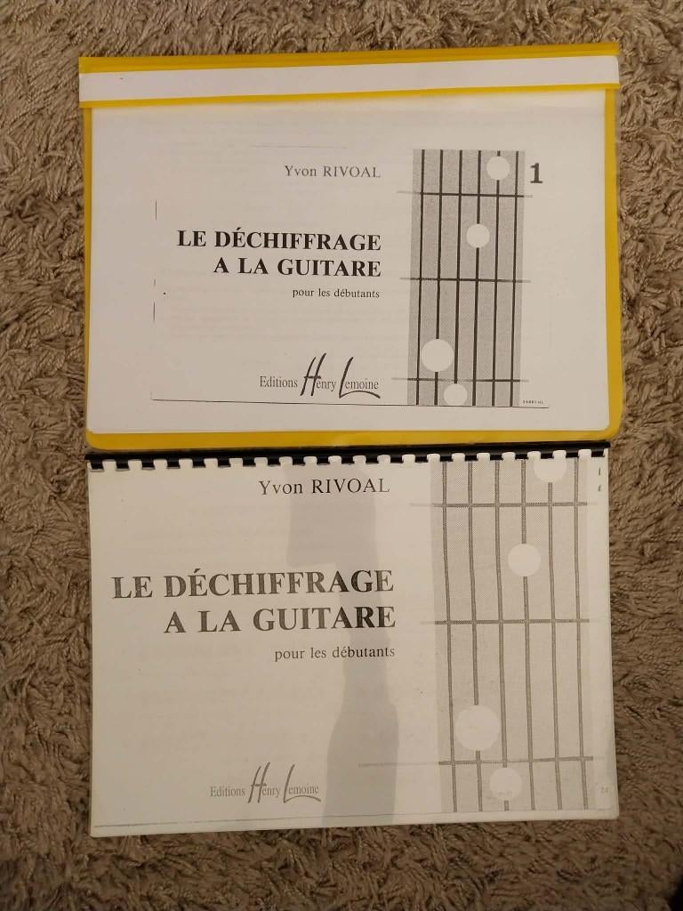 Le déchiffrage à la guitare pour débutants à donner, Livres, Enlèvement, Utilisé, Yvon Rioval