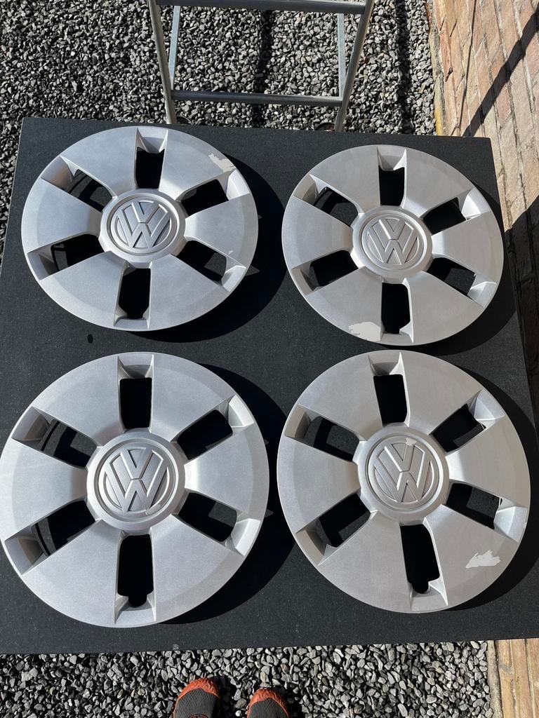 4 enjoliveurs origine VW 14p VW Up - Seat Mii - Skoda Citigo, 14 pouces, Pneus hiver, Enlèvement ou Envoi, Autre