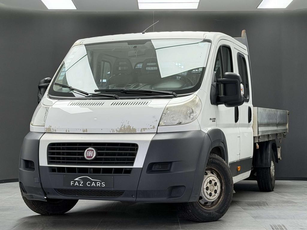 Fiat Ducato 2.3 Multijet * DOUBLE CABINE + BENNE + 7 PLACES, Autos, Camionnettes & Utilitaires, Euro 5, Achat, 4 portes, Entreprise