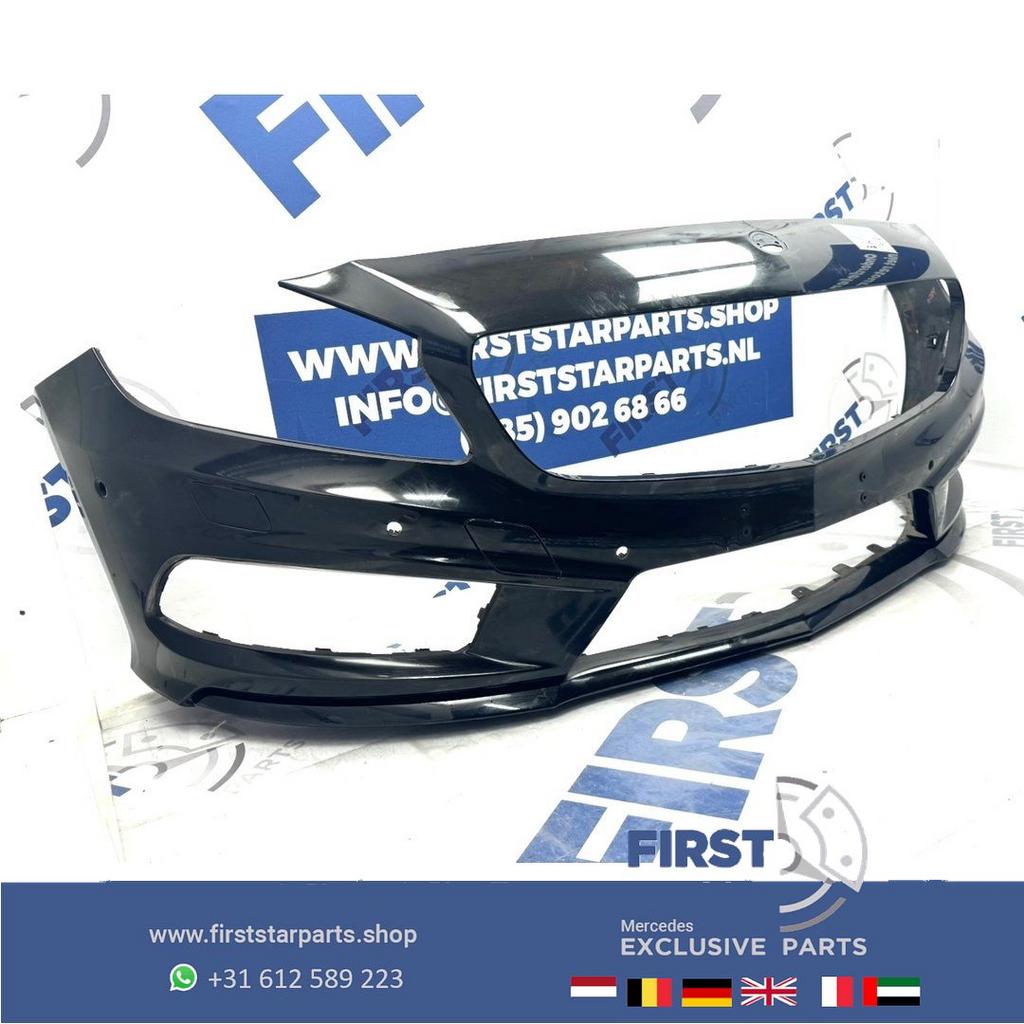 W176 A45 AMG VOORBUMPER ZWART WIT GRIJS PDC/KOPLAMPSPROEIERS