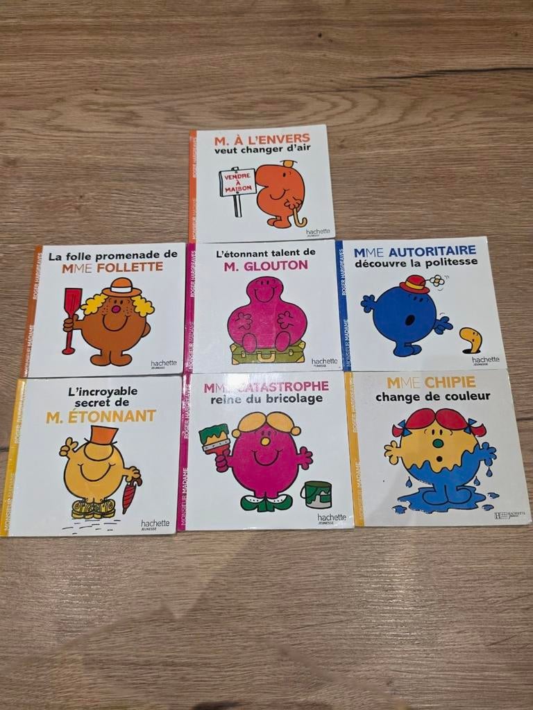 Lot de 7 livres "Monsieur Madame" -  Hachette Jeunesse, Enlèvement
