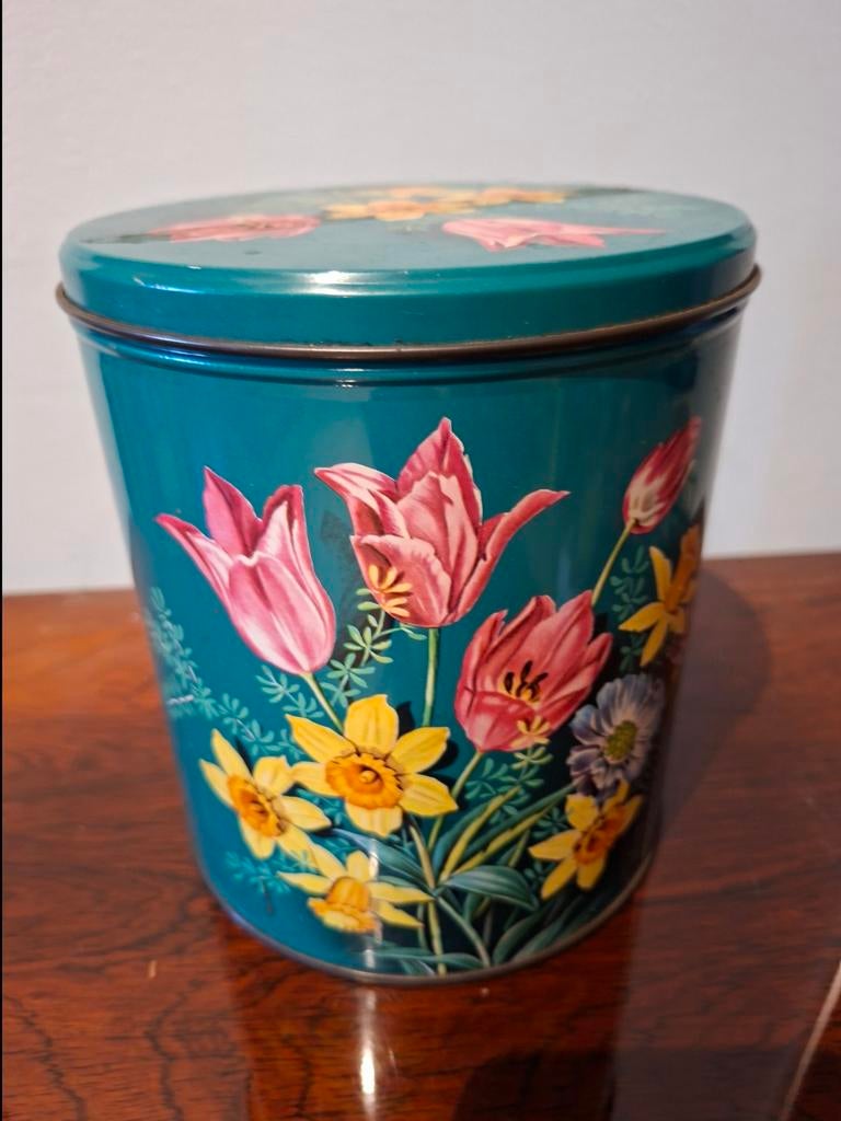 Belle boîte de café Beyers des années 50 et 60, Enlèvement ou Envoi, Utilisé, Café, Autres marques