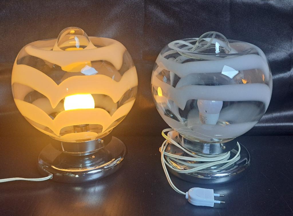 Lampes avec abat-jour en verre de Murano Nason pour Mazzega, Enlèvement, Comme neuf, Verre
