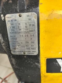 Elektrische takel 250,- kg, Ophalen, Zo goed als nieuw, Elektrisch