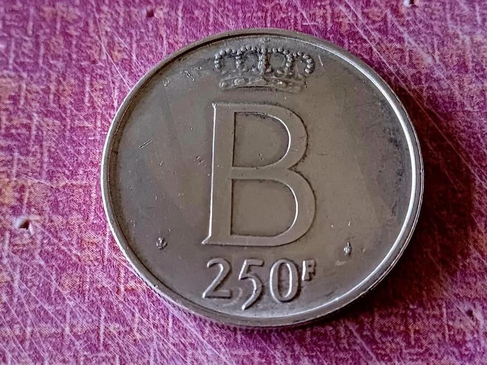 BELGIË 250 FRANK BOUDEWIJN 1976 VLAAMS, Zilver, Ophalen of Verzenden, Losse munt, Zilver