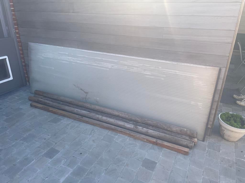 Polycarbonaat kanaalplaat 3m x 1m, Doe-het-zelf en Bouw, Platen en Panelen, Ophalen, Gebruikt