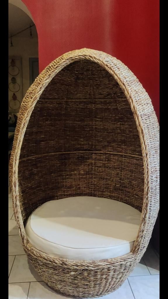 Œuf cocooning en osier, Maison & Meubles, Canapés | Salons