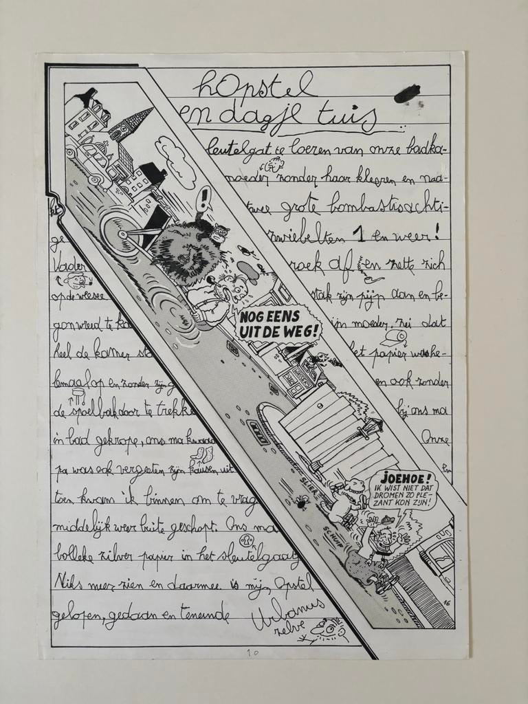 Urbanus originele pagina “Tweede Onozele Spelletjesboek”, Enlèvement ou Envoi