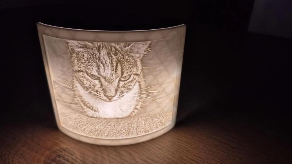 Gepersonaliseerde Lithophane Lamp, Ophalen of Verzenden, Nieuw, Kunststof