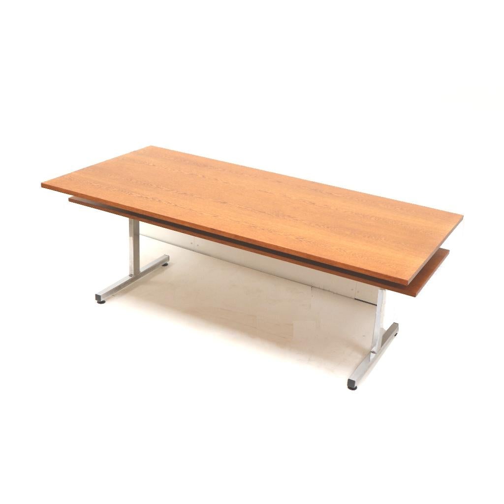 Vintage vergadertafel eettafel tafel jaren '60 '70 design, Huis en Inrichting, Tafels | Eettafels, Verzenden
