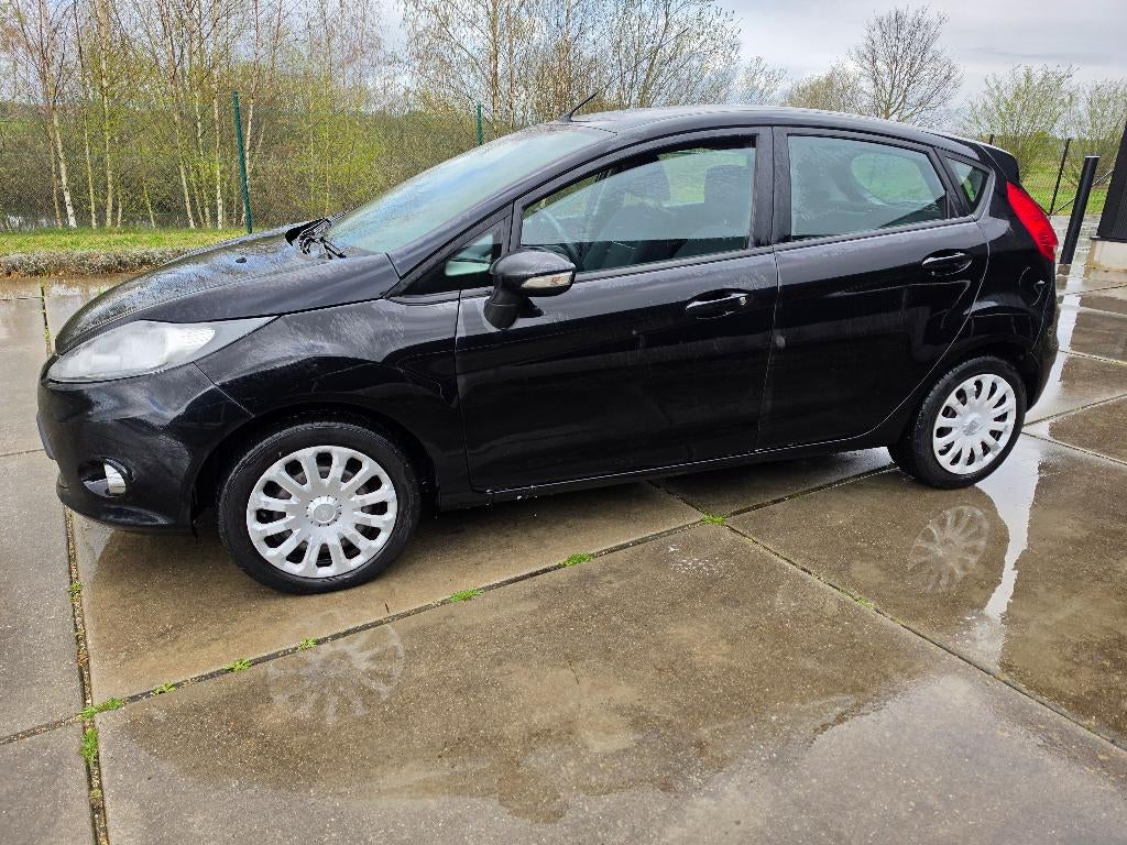 Ford Fiesta 1.3i Trend 2012 Airco 130.000 km + Garantie, Euro 5, Zwart, Bedrijf, 5 deurs