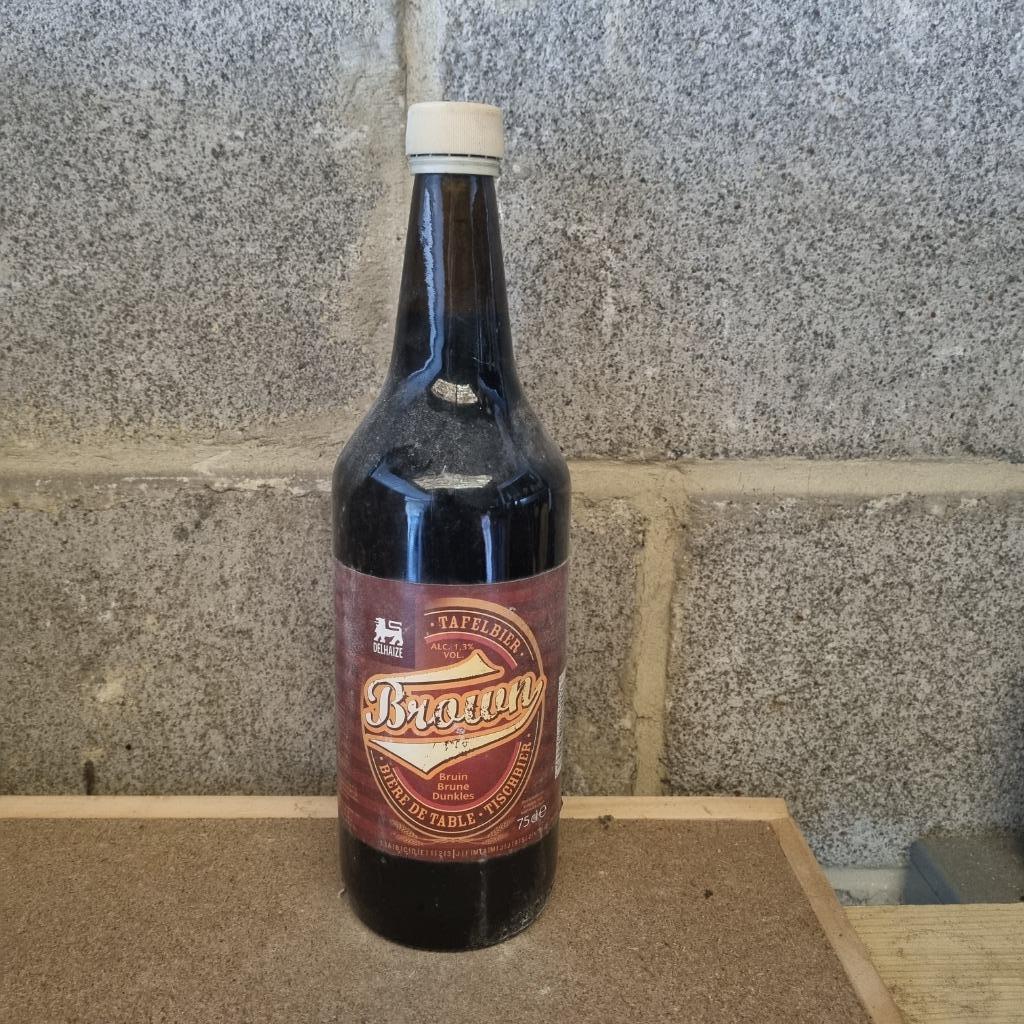 Bouteille de bière Bière de Table Delhaize Brown, Enlèvement ou Envoi, Utilisé, Bouteille(s), Autres marques