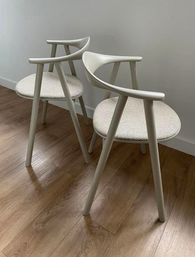 2 Bolia stoelen Swing model, Ophalen, Gebruikt, Twee, Mid-century, scandinave, contemporain, moderne, chic