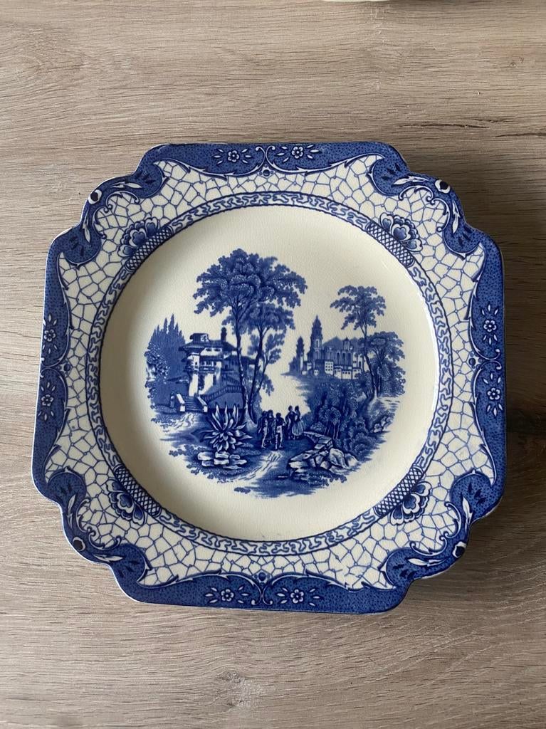 Assiette rare porcelaine anglaise « Landscape ADAMS 1657 », Antiquités & Art, Antiquités | Porcelaine, Enlèvement