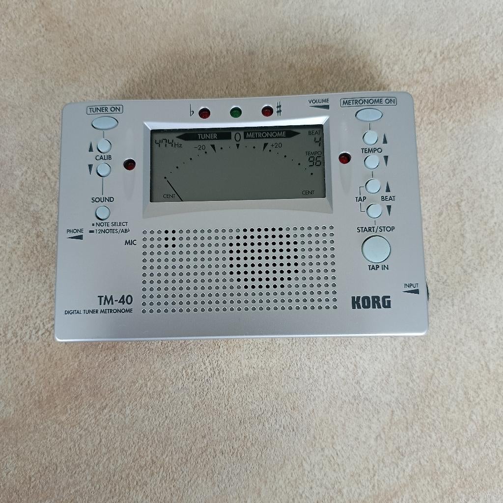 Korg TM-40 stemapparaat en metronoom., Ophalen of Verzenden