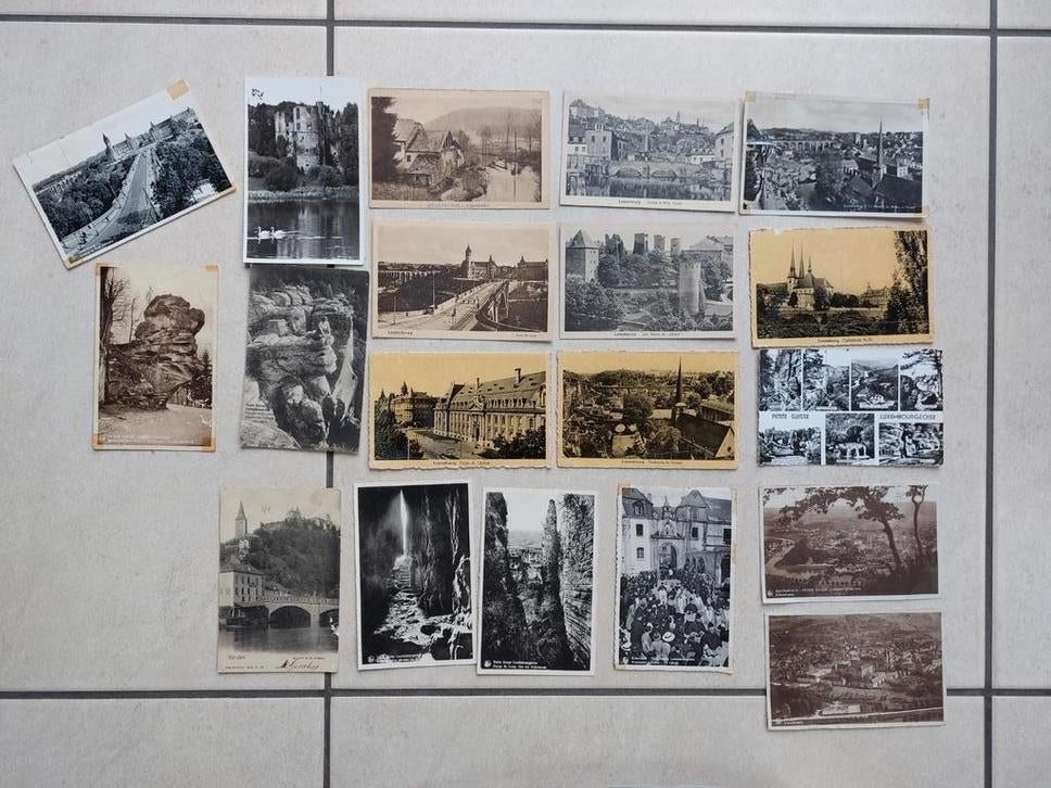 Lot oude postkaarten van Luxemburg, Ophalen of Verzenden