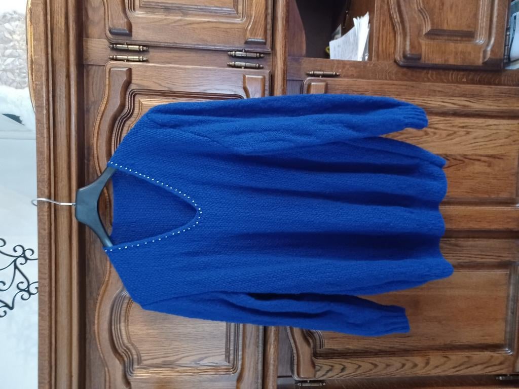 Mooie handgebreide pull in alpacawol maat 54, Ophalen of Verzenden, Nieuw