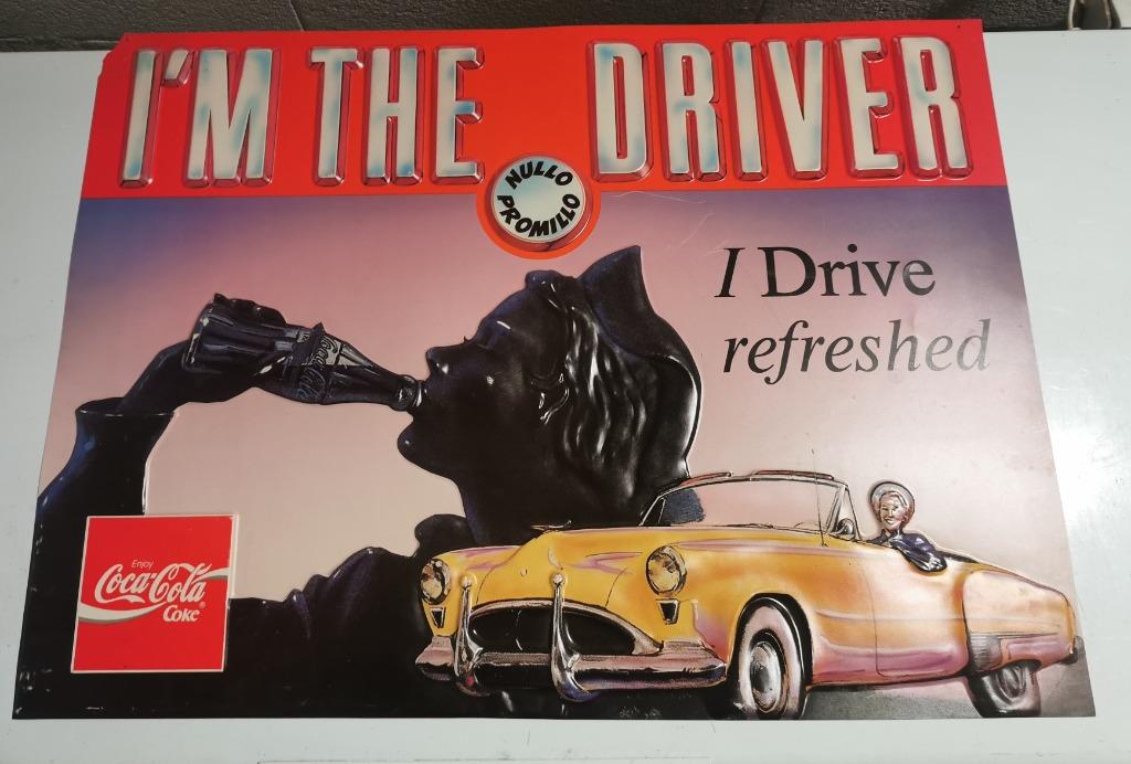 Coca cola panneau publicitaire, Collections, Enlèvement, Utilisé, Panneau publicitaire