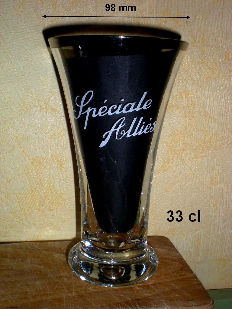 Spéciale ALLIES, Collections, Marques de bière, Enlèvement ou Envoi, Comme neuf, Verre ou Verres