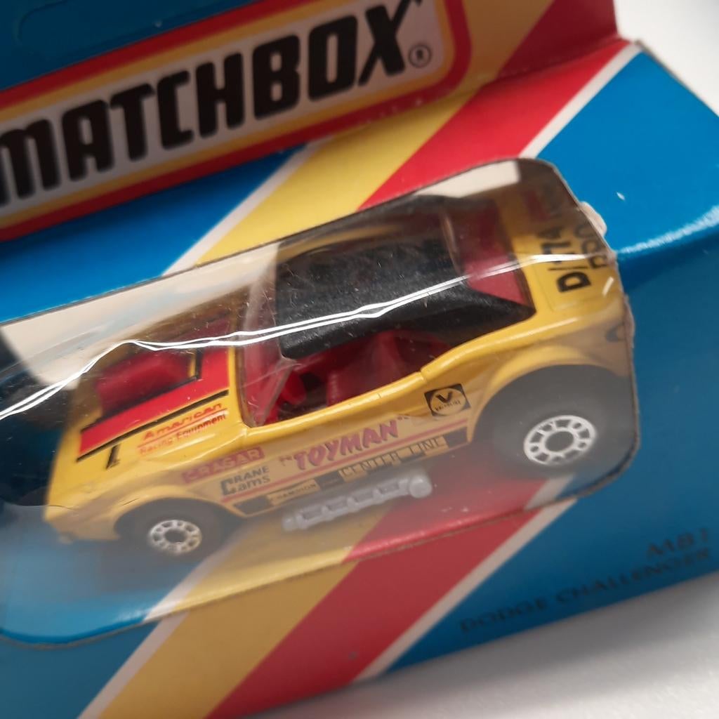 MATCHBOX DODGE CHALLENGER MB1* MIB*MACAO*NEUF*, Enlèvement, Neuf, Voiture, Matchbox