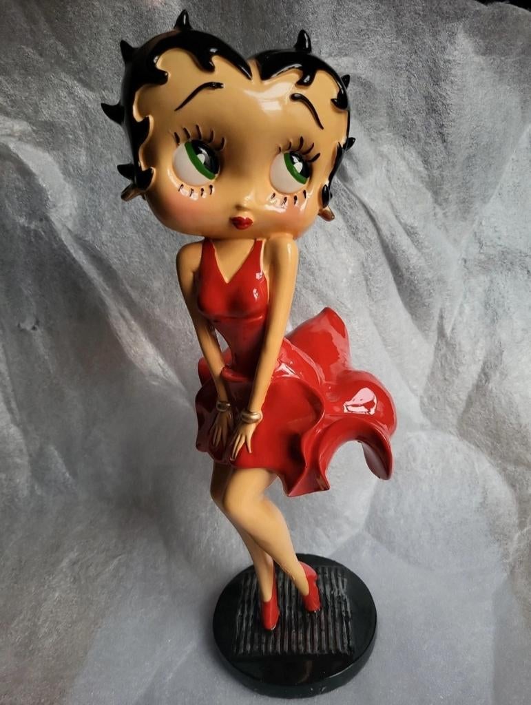 Betty Boop Maryline Monroe rode jurk 37cm, Verzamelen, Ophalen of Verzenden, Betty Boop, Zo goed als nieuw