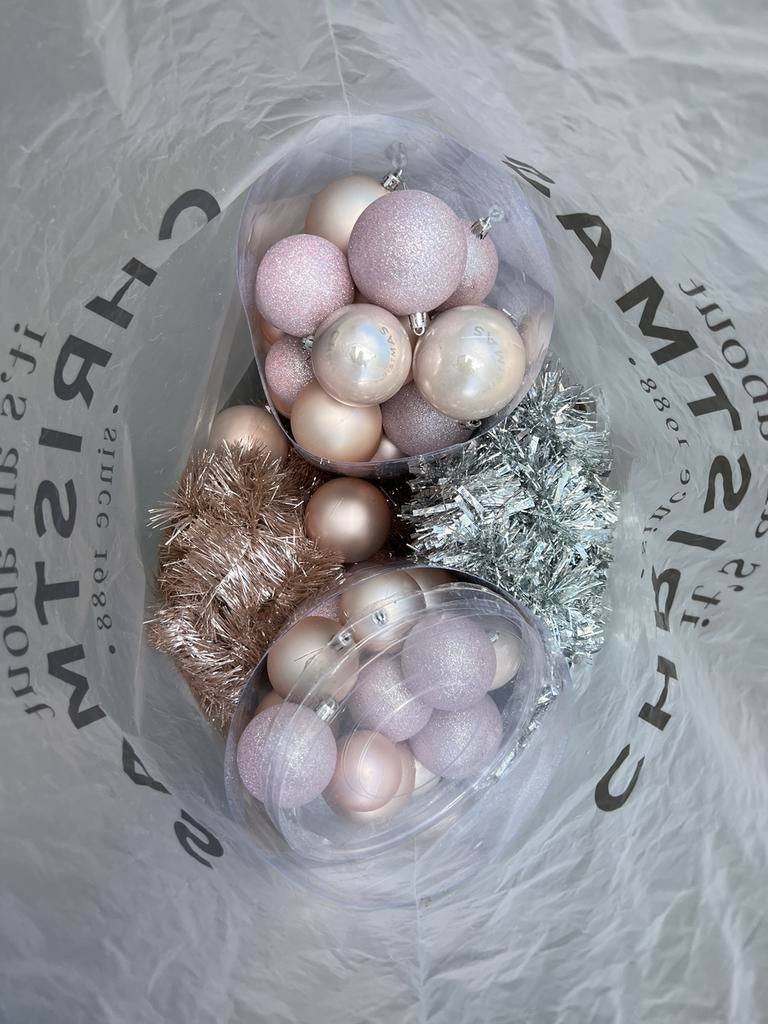 Kerstgerief roze, Diversen, Ophalen of Verzenden, Zo goed als nieuw