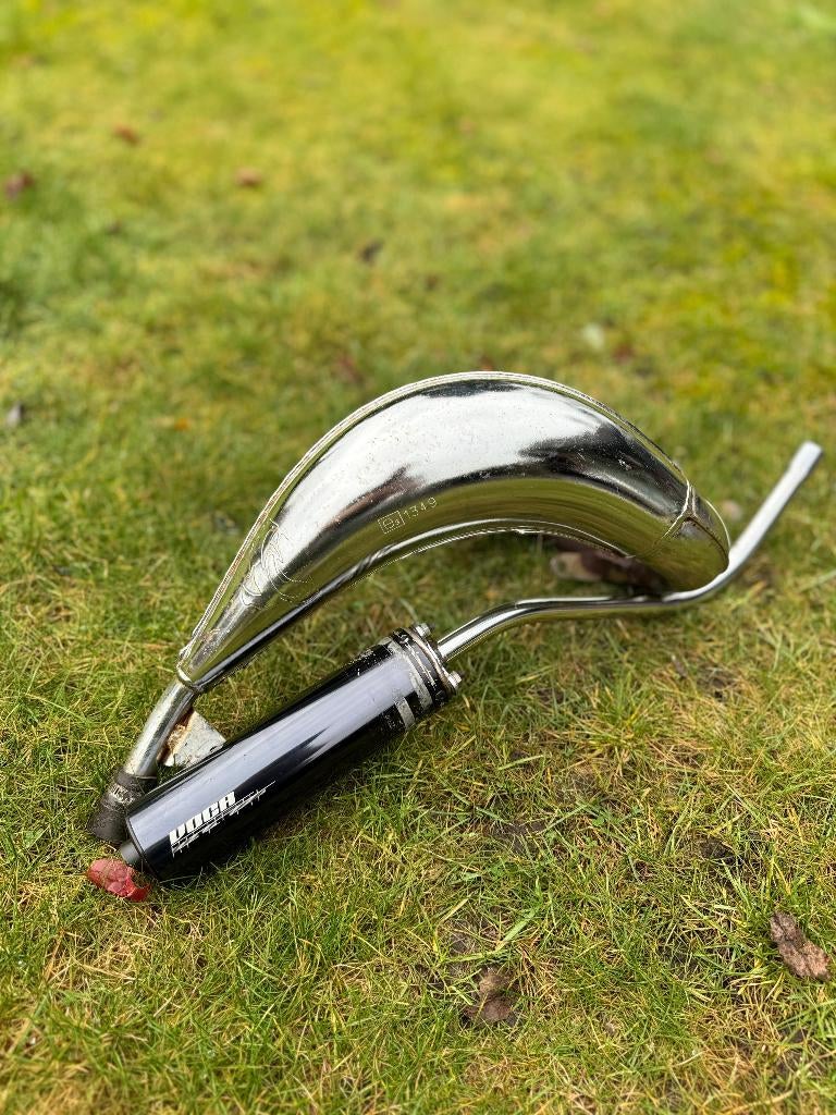 Voca uitlaat bovenlangs (voor Beta 50RR), Fietsen en Brommers, Brommeronderdelen | Algemeen, Ophalen of Verzenden, Gebruikt, Uitlaat