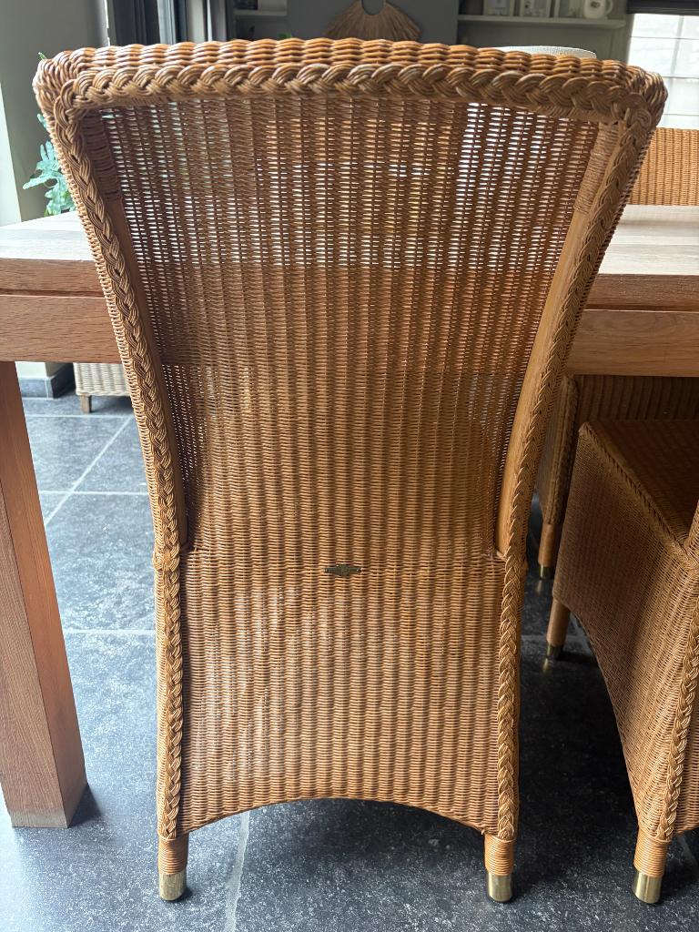 stoelen Vincent Sheppard - 6 stuks, Huis en Inrichting, Ophalen, Gebruikt, Bruin, Riet of Rotan