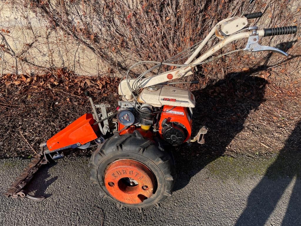 Kubota TF55 motoculteur 6,5 pk + maaibalk en ploeg., Ophalen, Benzine, Gebruikt, Kubota