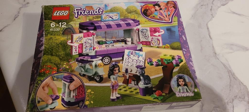 LegoFriends Le stand d'art d'Emma 41332, Ophalen, Gebruikt, Complete set, Lego