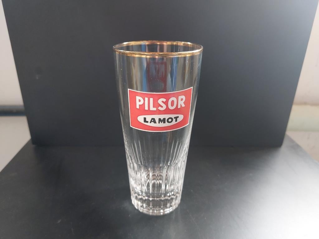 Verre à bière Pilsor Lamot, Collections, Enlèvement ou Envoi, Comme neuf, Verre à bière