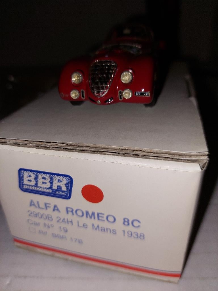 BBR Alpha Roméo 8C Le Mans 1938, Enlèvement ou Envoi, Comme neuf, Voiture, Autres marques