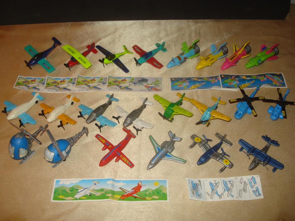 KINDER Lot d'Anciennes Séries Complètes Avions 1990 - 2003, Collections, Enlèvement ou Envoi, Comme neuf, Autres types