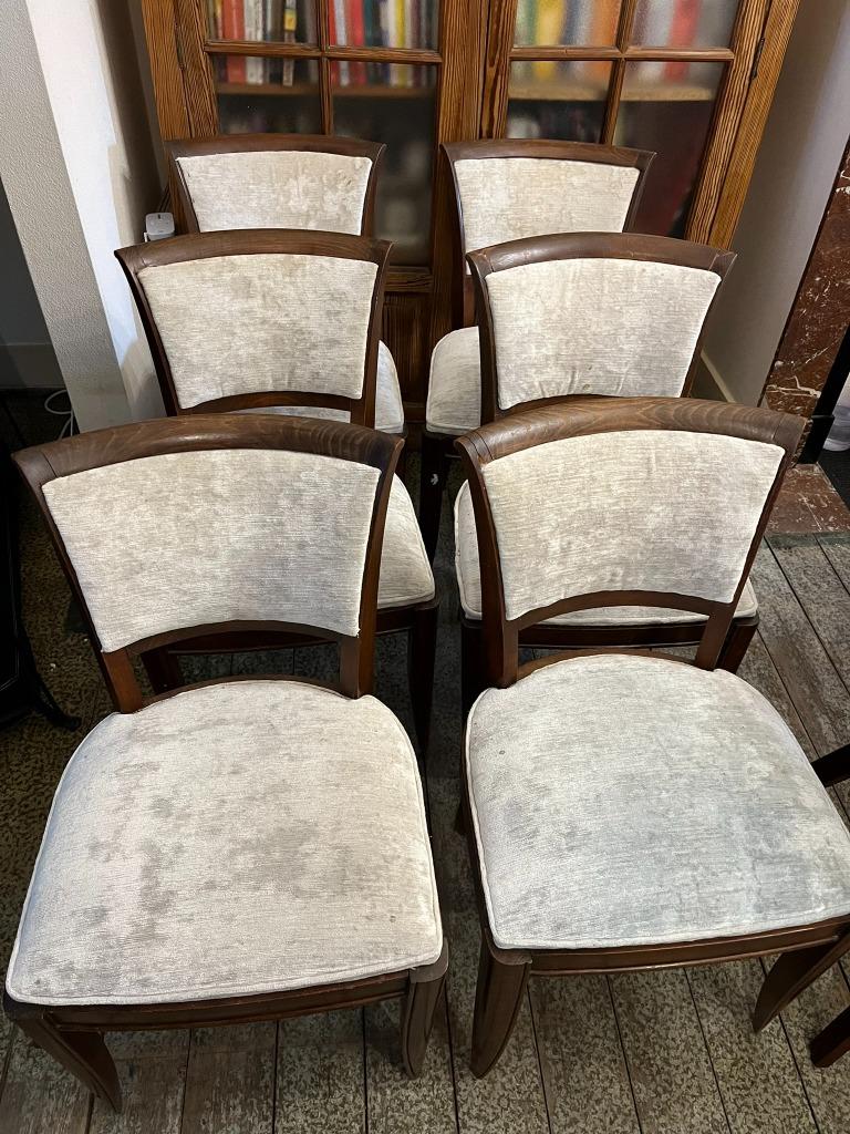 6 x Chaises à restaurer, style Art Déco, Enlèvement ou Envoi