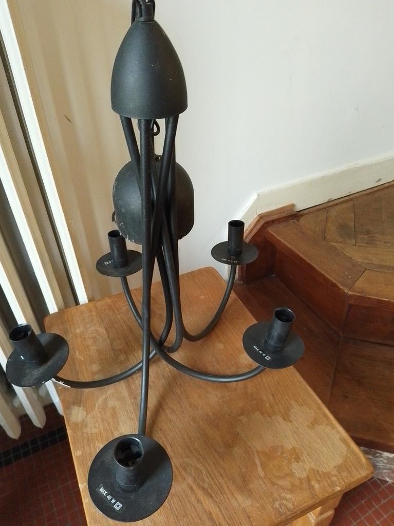 Luster, Maison & Meubles, Lampes | Lustres, Enlèvement ou Envoi, Utilisé, Métal, Modern