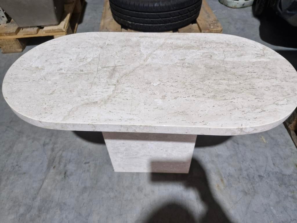 Wit granieten salontafel 82 x 42 x 44 cm, Ophalen