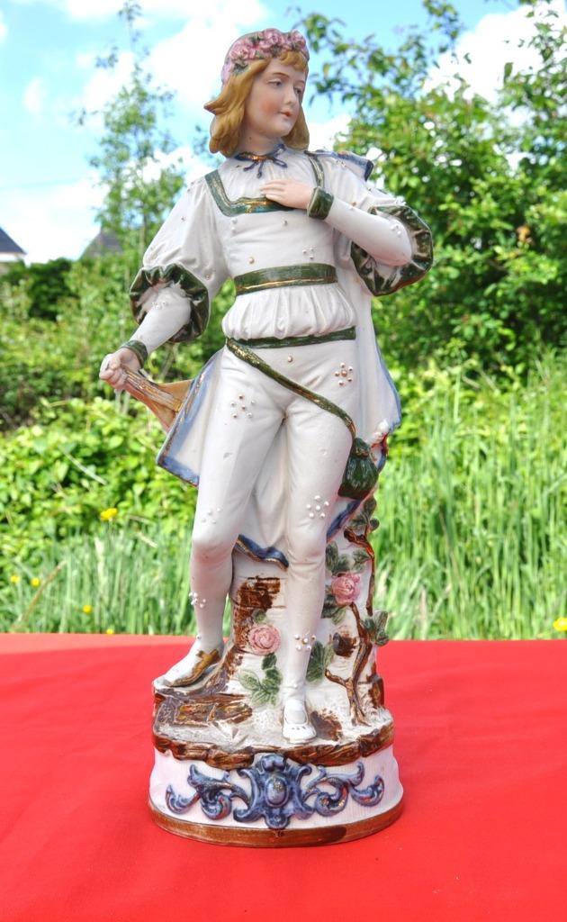 statue en biscuit homme renaissance accidentée, Antiquités & Art, Antiquités | Porcelaine, Enlèvement ou Envoi