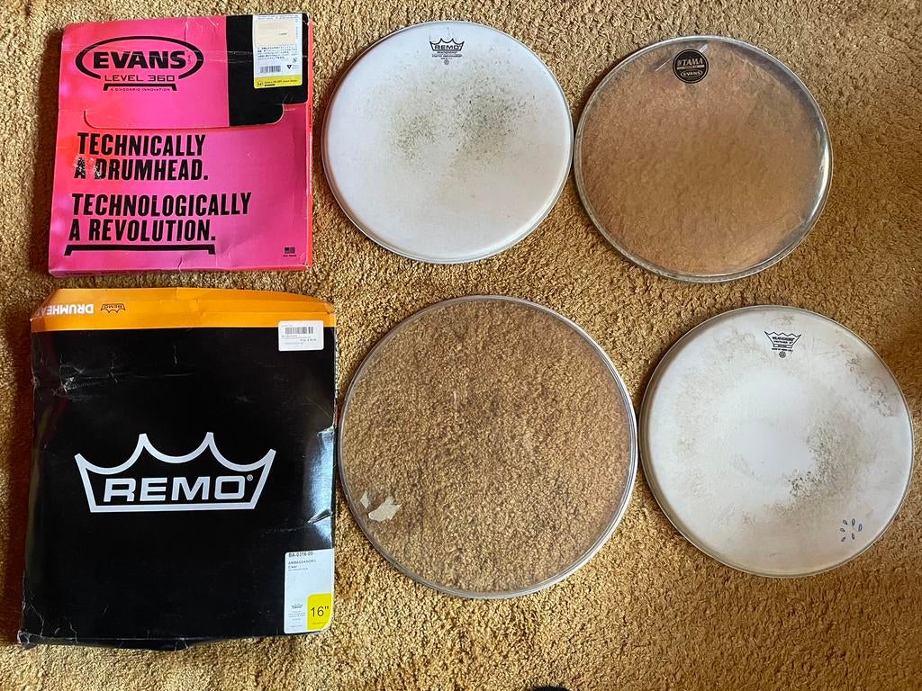 Drumvellen, gebruikt maar nog in degelijke staat, Musique & Instruments, Instruments | Pièces, Enlèvement ou Envoi, Utilisé, Batterie ou Percussions