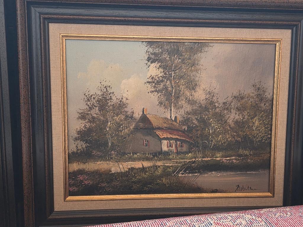 Schilderij R Wolters, Antiquités & Art, Art | Peinture | Classique, Enlèvement