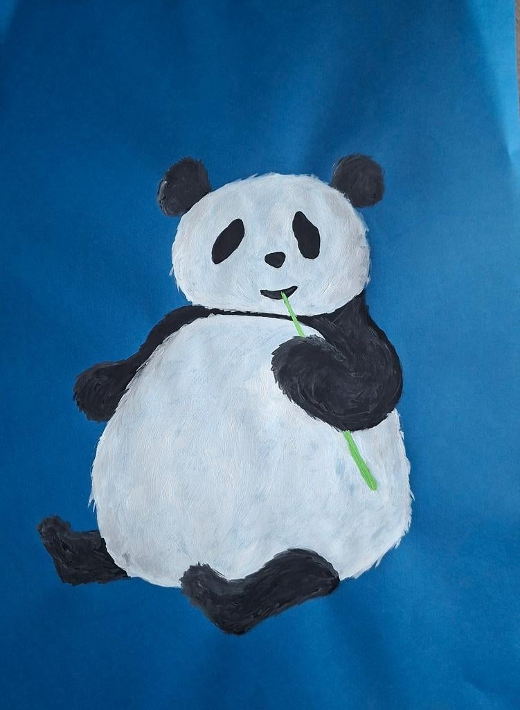 Poster, geschilderd op hard papier, Ophalen