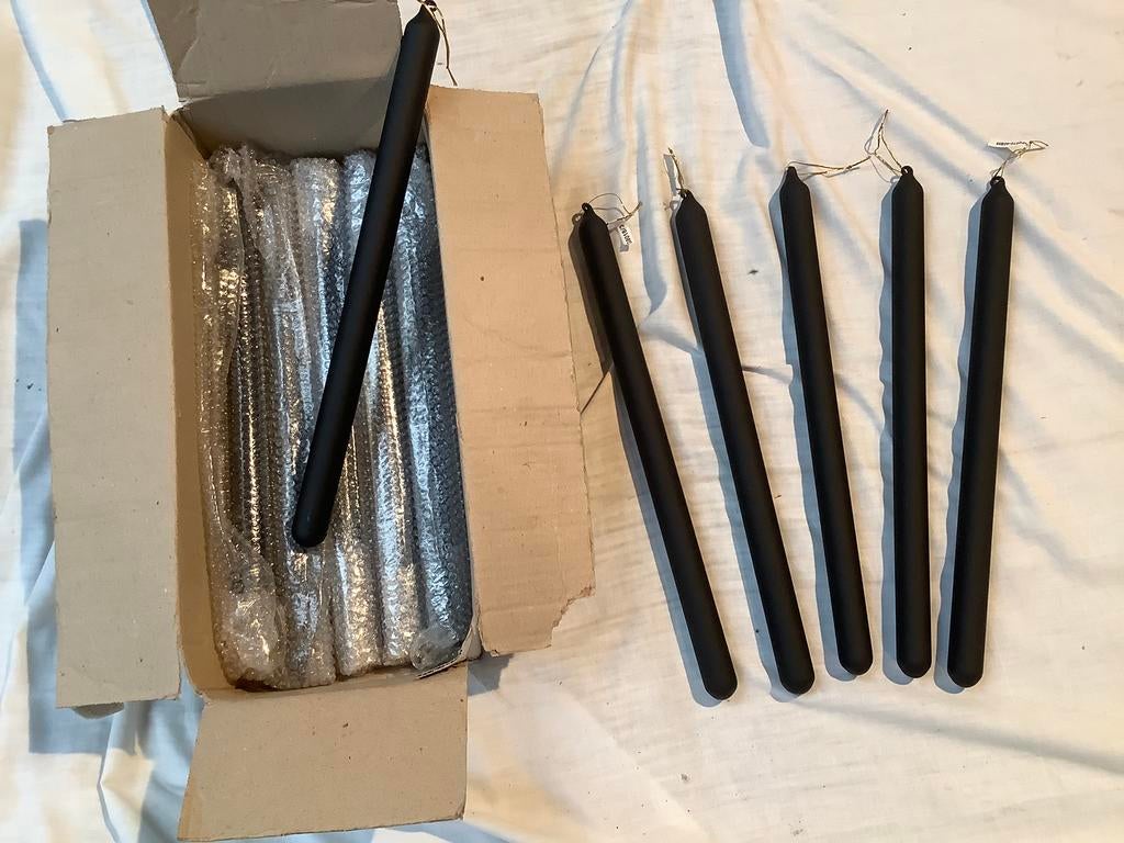 12  zwarte pegels met ophanglus voor kerstboom, Ophalen, Nieuw