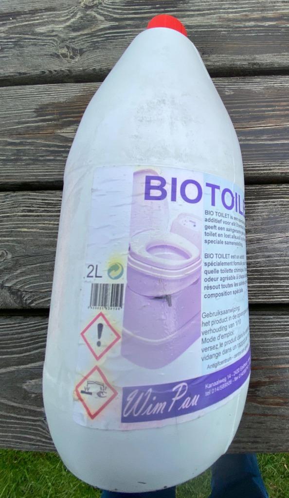 Produit de toilette bio WimPau 3/4 full - 2 litres de campin, Caravanes & Camping, Caravanes Accessoires, Utilisé, Enlèvement ou Envoi