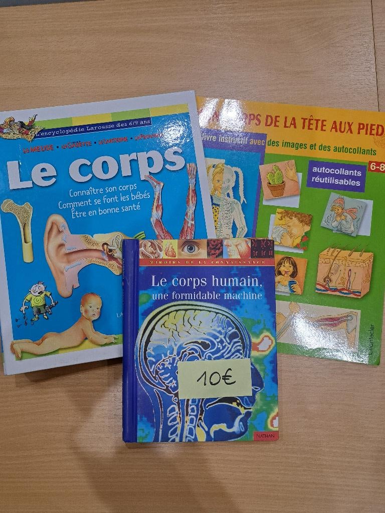 Le corps humain - Lot de livres, Enlèvement, Comme neuf