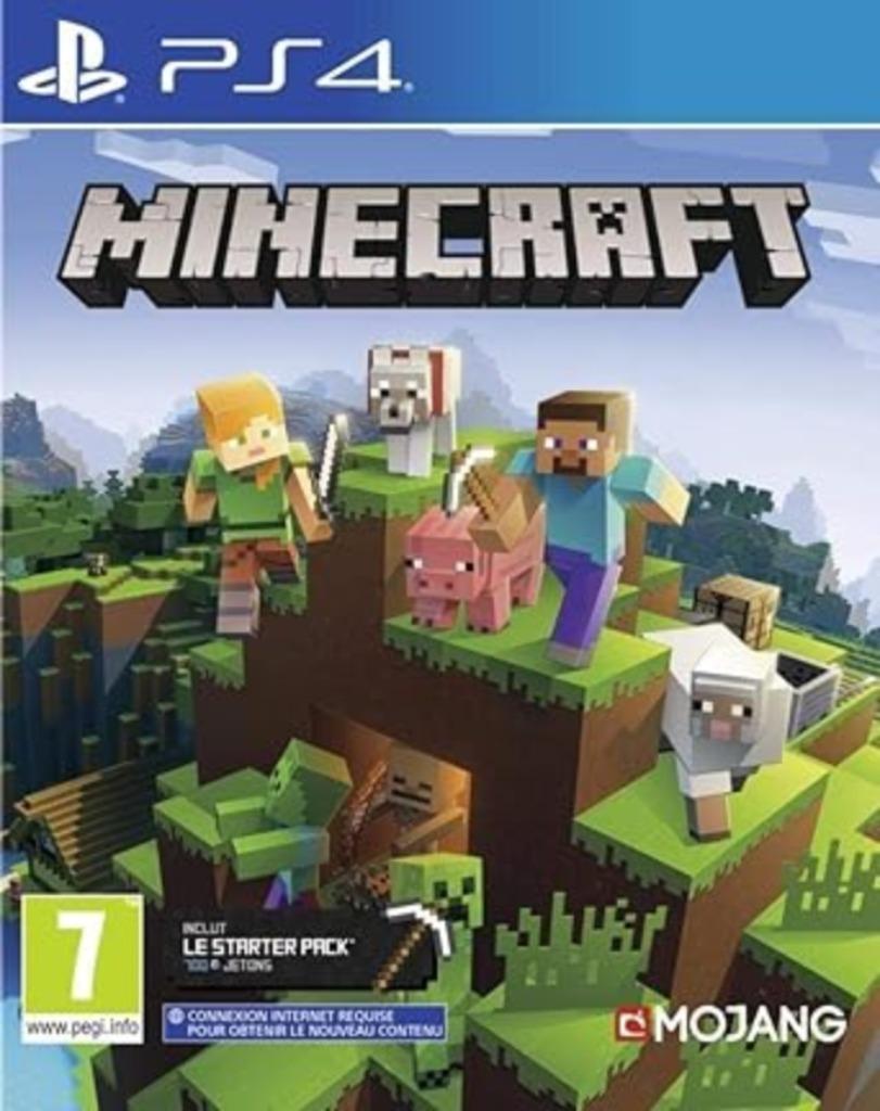 Minecraft startercollectie PS4 GRATIS LEVERING, Games en Spelcomputers, Online, Verzenden, Nieuw, 3 spelers of meer