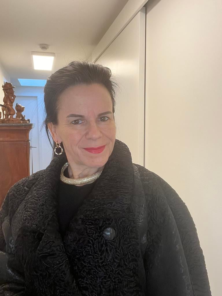 Artisan Furrier - Astrakan Bontjas (16), Kleding | Dames, Maat 38/40 (M), Zwart, Ophalen of Verzenden, Zo goed als nieuw