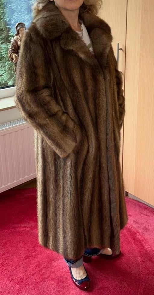 Manteau en vrai fourrure vision brun - long, Vêtements | Femmes, Vestes | Hiver, Enlèvement, Porté, Brun