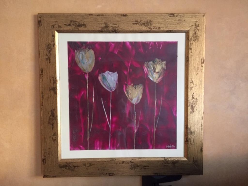 Schilderij in gesmolten bijenwas, Ophalen, Zo goed als nieuw