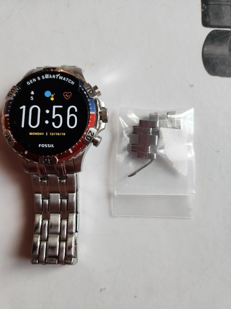 Smartwatch Fossil, Handtassen en Accessoires, Smartwatches, Gebruikt, Fossil, Ophalen of Verzenden, Android